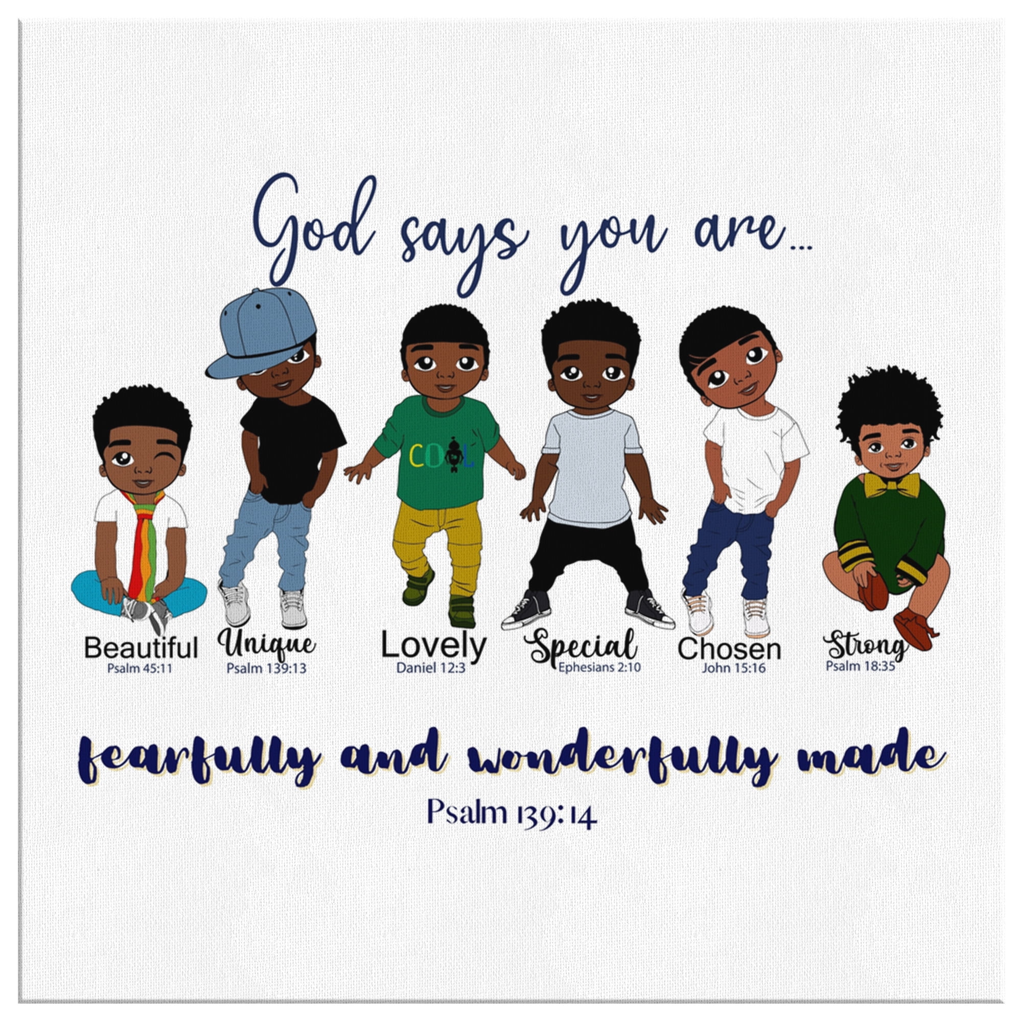 Canvas Print God Says You Are Boys Room Decor Wall Canvas Boys