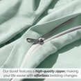 thumbnail image 4 of Southshore Fine Living Inc. Oversized Queen Duvet Cover Set, Duvet Cover Full Size, Light Green, 4 of 9