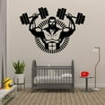 thumbnail image 2 of Weight Lift Body Builder Strength Fit Strong Fitness Silhouette Motivation Inspirational Fitness Healthy Life Style Wall Art Vinyl Sticker Decal Home Décor Work Out Gym Room Bedroom Size (18x20 inch), 2 of 3