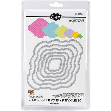 Sizzix Framelits Dies 6/Pkg-Ornamental Labels