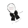thumbnail image 2 of Unique Bargains Women's Pre-Tied Bowknot Bow Tie Adjustable Bowtie Solid Color Black, 2 of 6