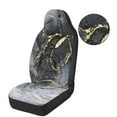 thumbnail image 6 of Garronmavis Fuzzy Car Seat Covers Plush Car Seat Cover 2 Piece Polyester Easy Clean Cars Seats Covers Marble Flower Paw, 6 of 7