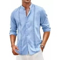 thumbnail image 1 of Camisas Casuales De Playa Con Guayabera Cubana Para Hombre, 1 of 8
