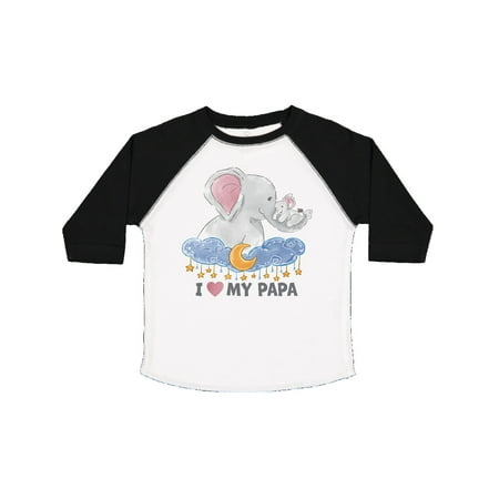 

Inktastic I Love My Papa Cute Elephants with Moon and Stars Gift Toddler Boy or Toddler Girl T-Shirt