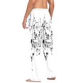 thumbnail image 6 of IAUYY 95% Cotton Mens Pajama Pants Breathable and Sweat-Absorbent Two Side Pockets Sleepwear Bottom Pants Elastic Waistband Easy to put on and Take Off Connect The Notes, 6 of 7
