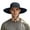 Navy, variant on Adjustable Wide Brim Sun Hat for Outdoor Beach Hiking Travel with Drawstring UPF Black One Size
