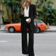 thumbnail image 3 of Pantalones Trajes de traje de dos piezas para mujer Conjuntos de traje casual de negocios de color sólido Primavera Otoño Ygjytge Negro T L para Mujer, 3 of 6