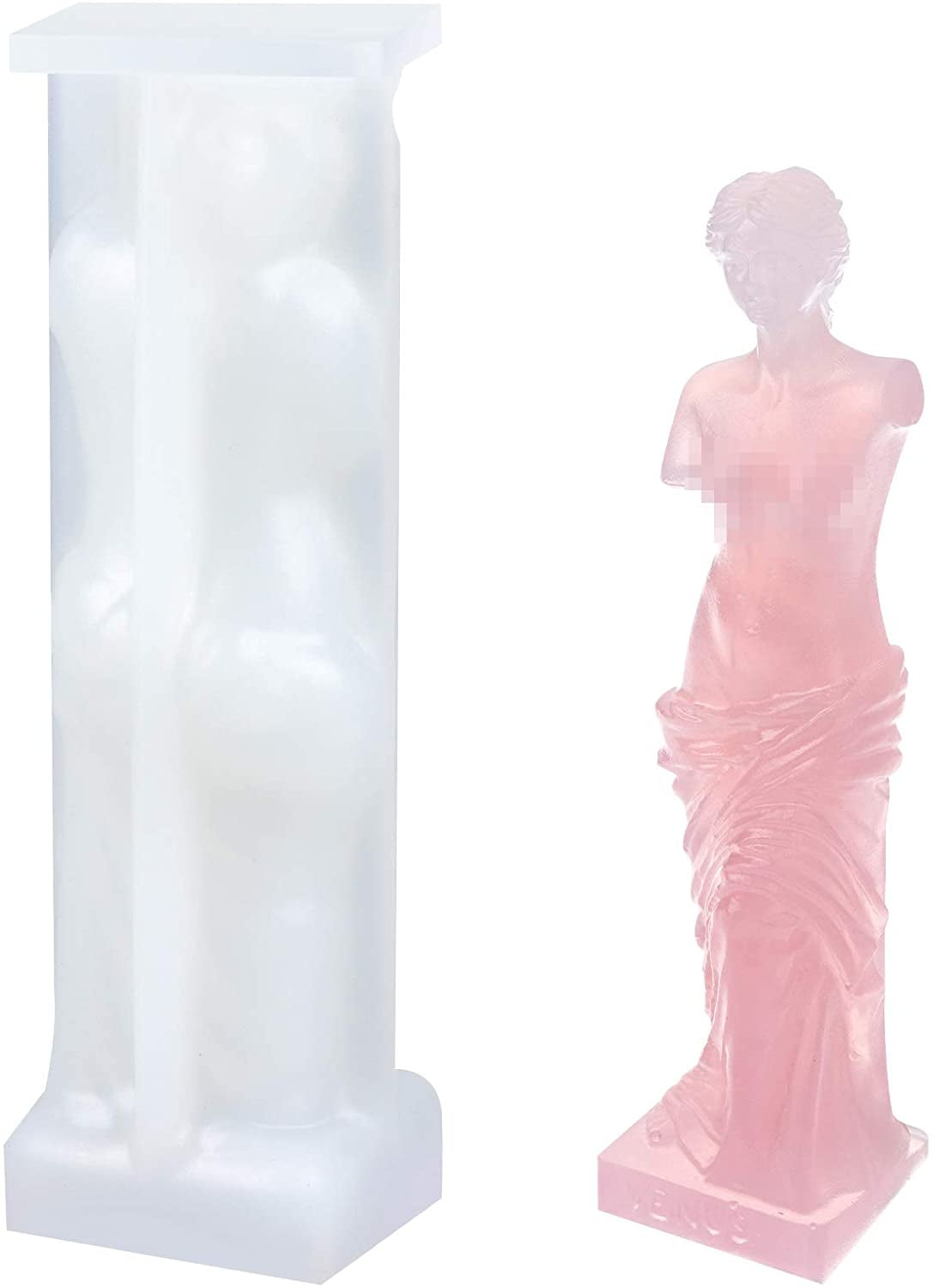 3D Venus Goddess Body Mould,Roman Mythology Goddess Body Silicone Moulds,DIY Homemade Soap Candles Soy Wax Mould for Epoxy Resin Casting DIY Craft