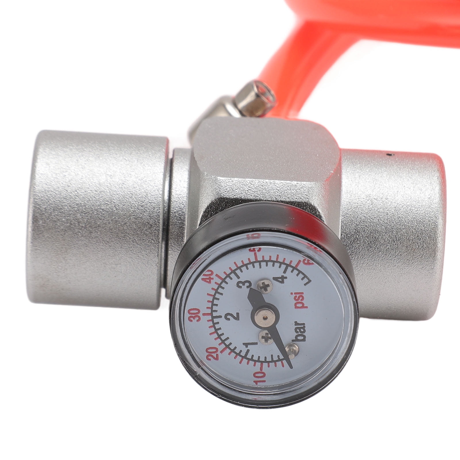 Rupoun Mini Keg Regulator Automatic Stainless Steel Coffee Soda Keg CO2 Pressure Regulator Dispenser with 1m / 39.3 inches Red Hose for Homebrew System