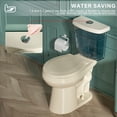 thumbnail image 6 of TICOZE Tall Toilet 17 Inch, ADA High Toilets for Small Bathroom, Chair Height, Comfort Bowl Heigh 17", Dual Flush 1.1/1.6 GPF, Bone Color, for Seniors, Handicapped, Tallor, Pregnant, Patients, 6 of 9