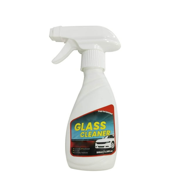Car Windshield Rearview Mirror Cleaner Household Car Cleaning Oil Cleaning Decontamination Cleaner 100Ml Plastic Bottle