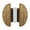 Antique bronze-32 hole distance, variant on Vintage Style Cupboard Knobs Ergonomic Semi Circular Drawer Handles Pair Easy Grip for Kitchen Wardrobe Dresser Cupboard