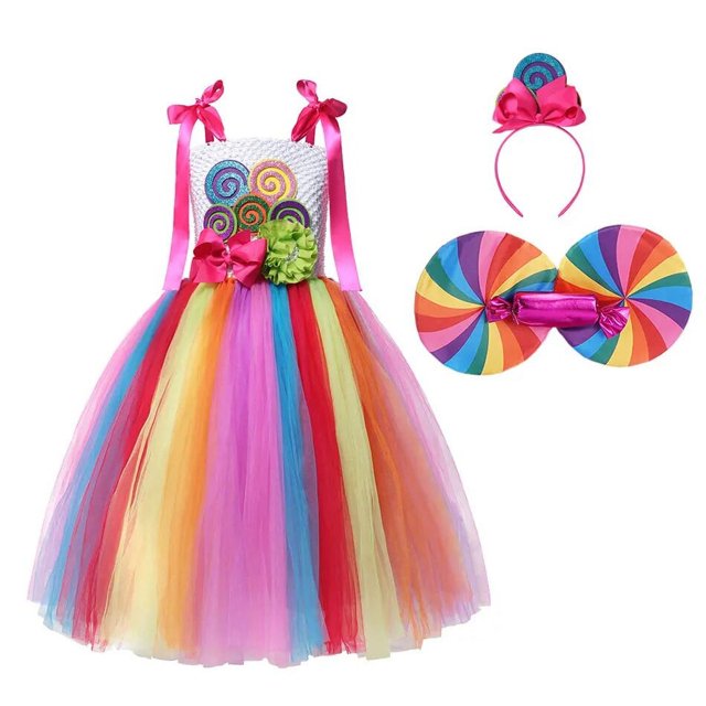 Disfraz de cosplay de Navidad para bebés y niños, vestidos de dulces de Papá Noel con sombrero, ropa de Año Nuevo para niños, regalos de fiesta de navidad