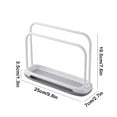 thumbnail image 3 of Organizador de Cocina para Trapos de Cocina | Soporte de Plástico para Esponjas con Bandeja Escurridora Desmontable | Almacenamiento de Dos Niveles Que Ahorra Espacio para Trapos de Cocina, Esponjas,, 3 of 5
