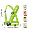 thumbnail image 3 of HANCELANT 2 Piece Adjustable Safety Security High Visibility Reflective Vest Gear Stripes Jacket, 3 of 7