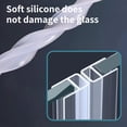thumbnail image 6 of H Shaped Bathroom Glass Door Waterproof Seal Strips Craft of Sturdy Silicone for Leak Prevention and Easy Installation, 6 of 8