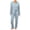Blue, variant on Riforla Long Sleeve Pajamas Pajama Sets Two Piece Pajama Casual Sets Pajama Sets for Women Purple L