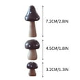 thumbnail image 2 of Fufafayo under $5 Wooden Mushroom Decor, Wood Decor, Mini Mushroom and Plants Figurines for Succulents Arrangement, Bonsai Garden Accents, Fairy Garden Decor, Natural Home Decoration, Set of 3, 2 of 2