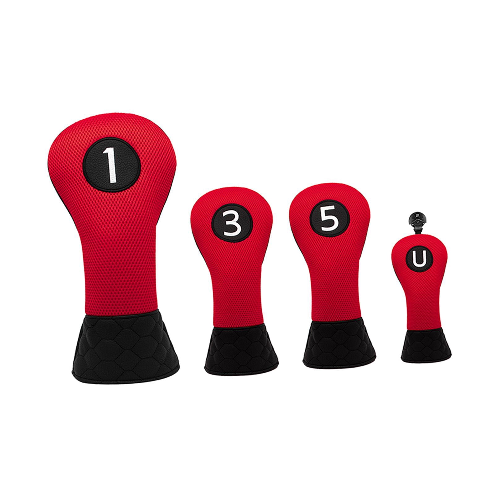 DimyFew Golf Wood Headcover Universal Anti Scratch Golf Driver Headcover Long Neck Golf 1 3 5 U
