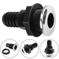 thumbnail image 3 of Hose Hose Connector Accessory Thru Hull Fitting For Boat Yacht Drainage 3/4In Mingyqi, 3 of 5