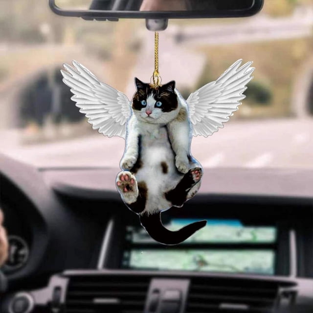Colgante De Coche, Creatividad, Gato, Adornos Colgantes Para Coche, Espejo Retrovisor Para Coche, Gran Regalo Para Amigos Y Familiares Kearding VI012330-05