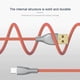 thumbnail image 5 of Cable USB C en espiral para teclado de juegos, cable de teclado mecánico de doble funda con metal desmontable de 1,5 m, cable USB-C a USB-A para teclado., 5 of 6