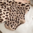thumbnail image 3 of Uvwlwu Women Crew Socks Leopard Print Soft Breathable Stretchy Mid Calf Novelty Socks for Daily Casual Street Matching Outfits,One Size, 3 of 4