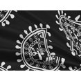 thumbnail image 5 of oneOone Rayon Black Fabric Block Sewing Craft Projects Fabric Prints By Yard 56 Inch Wide, 5 of 5