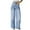 Blue, variant on YOTMKGDO Womens Trousers Women Denim Pants Cotton Washed Straight Loose Fitting Wide Leg High Waist Plus Size Women's Jeans Womens Jeans Slacks for Women Blue L