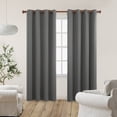 thumbnail image 4 of Deconovo Blackout Curtains Set of 2, Thermal Insulated, Light Gray, 55W x 84L Inch, Noise Reducing Energy Saving Window Drapes for Bedroom, 4 of 6