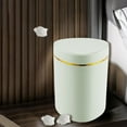 thumbnail image 6 of Small Trash Can with Lid, Mini Trash Can for Bathroom, Office and Bedroom, Small Bathroom Garbage Can with Swing Top, Compact Waste Basket for Desk, Dorm & Home, Green - Xuniizn, 6 of 7