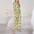 thumbnail image 3 of Sikiie Snail With Mushrooms Women's Long-Sleeve Shirt and Full-Length Bottom Pajama Set (s-xxl)-Large, 3 of 7
