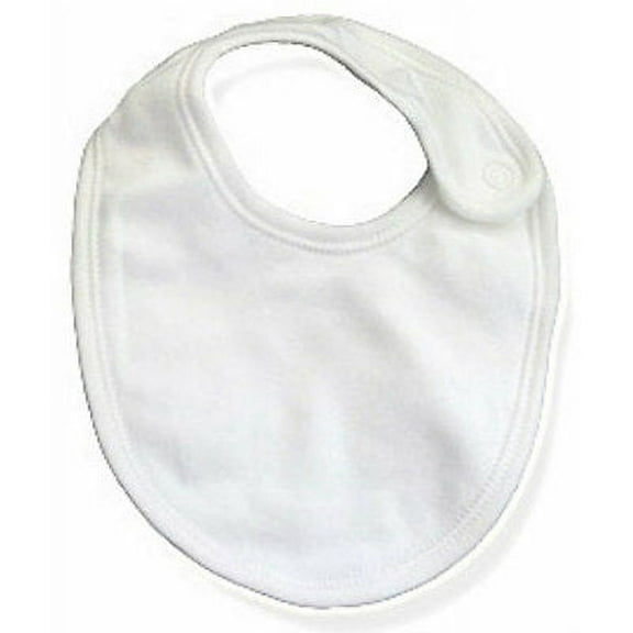 Baby Jay 100% Cotton White Infant Feeding Drool Chin Bib Boy Girl 333517
