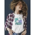 thumbnail image 2 of Pisces Zodiac Graphic - Twin Fish Retro Art Design Women's T-shirt, 2 of 4