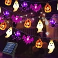thumbnail image 1 of Luces de Halloween con energía solar Dontsri 40 LED, 8 modos, 1 of 9