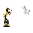 thumbnail image 1 of Figura decorativa de escritorio de caballo, de resina, con base resistente y un toque de arte moderno. Ideal para la oficina, el hogar o como regalo., 1 of 8