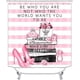 thumbnail image 2 of Juego de 4 cortinas de ducha con tacones altos de color verde azulado, Hello Gorgeous Turquoise Rose Butterfly Perfume Lipstick Makeup Cosmetic Black and White Stripes Modern Fashion Bathroom Decor, 2 of 7