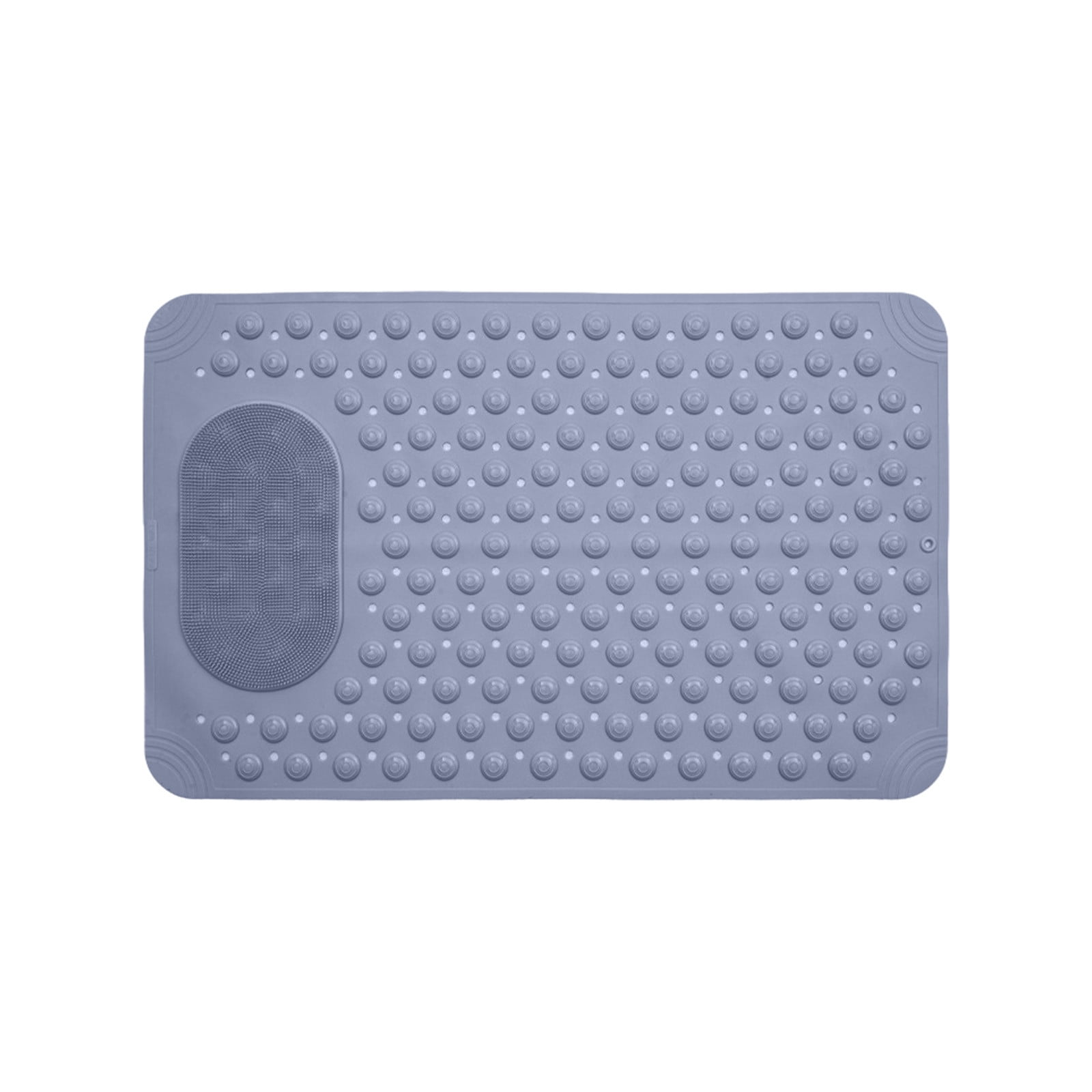 Vfedsrsge Bath Mats for Bathroom Floor Cotton,Bathroom Rug Rubber Backing Non-slip Can Massage or Scrub The Soles of The Feet Bathroom Floor Mat Shower Rug in Front of The Bathtub,Gray