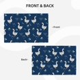 thumbnail image 3 of Placemats Set Of 4 / 6, Bohemian Cute Duck Navy Blue Placemats For Dining Table Indoor/Outdoors Heat Resistant Washable Placemats 18" X 12", 3 of 8