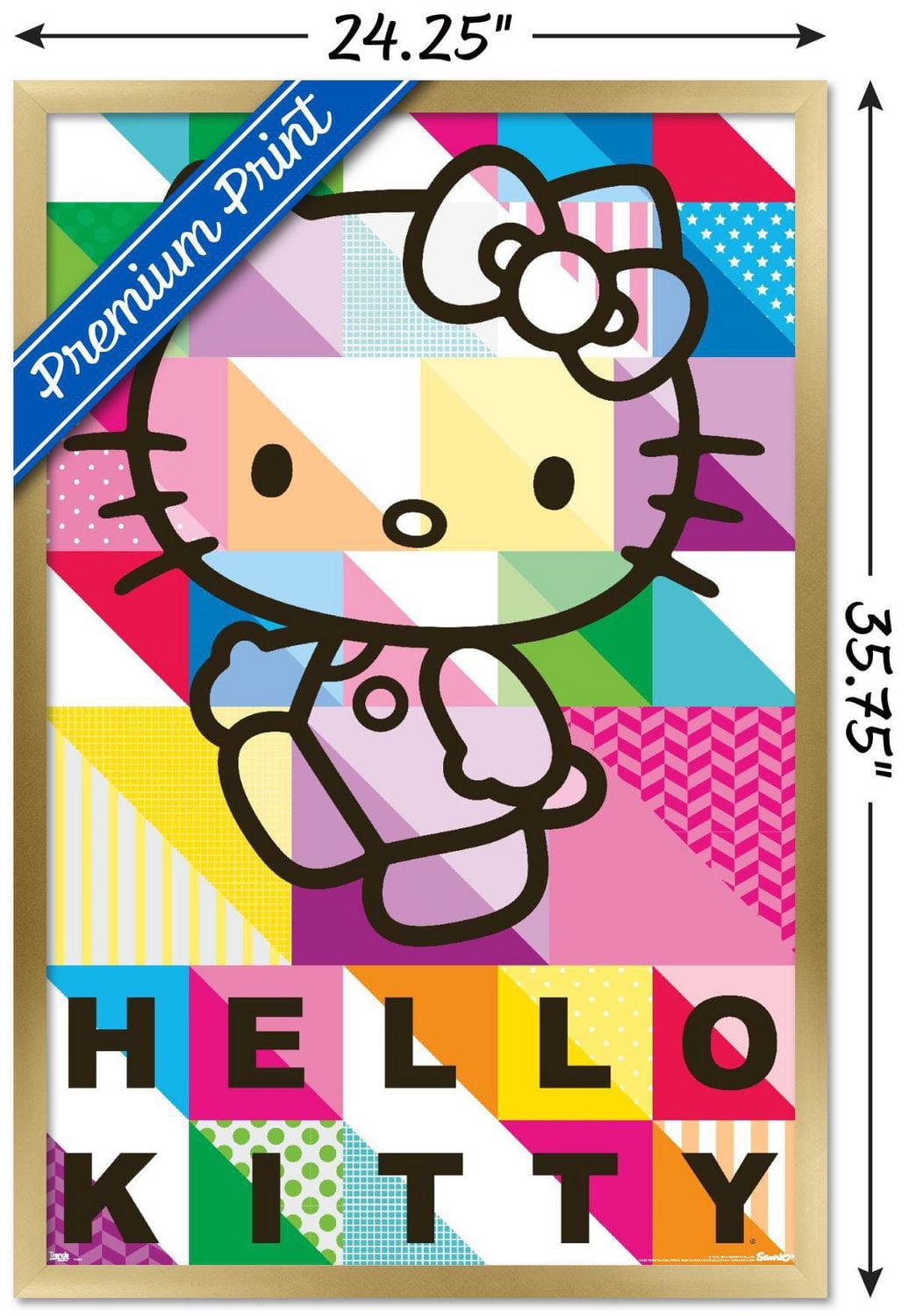 Hello Kitty - Patterns Wall Poster