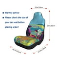 thumbnail image 5 of Cauagu Pop Art Colorful Cows Print Car Seat Covers,Universal Automotive Seat Covers Car Seat Protectors Easy to Install Car Cover Car Accessories Auto rucks Van & SUV-1, 5 of 9