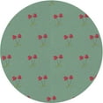 thumbnail image 1 of Ahgly Company Machine Washable Indoor Round Transitional Blue Green Area Rugs, 3' Round, 1 of 7