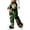 Green, variant on Camo Pants Women Elastic Waist Wide Leg Trousers with Drawstring Comfy Soft Lightweight Casual Loose Womens Cargo Pants Black XXL
