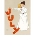thumbnail image 2 of Penfield, Edward 25x32 White Modern Wood Framed Museum Art Print Titled - Woman Lighting up Firecrackers, 2 of 4