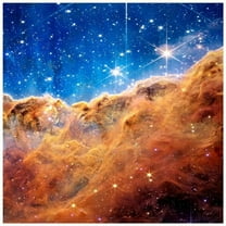 "Mountains of the Carina Nebula II" Frameless Free Floating Reverse Printed Tempered Glass Wall Art