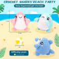thumbnail image 3 of Kit de ganchillo JDS 3 Sharks de Fortuning con tutoriales, 3 of 8