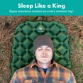 thumbnail image 4 of Colchoneta para dormir para acampar - Colchoneta ultraligera para acampar, hacer mochileros y hacer caminatas - Colchón de aire inflable liviano - Colchonetas compactas para acampar para dormir - Verd, 4 of 5