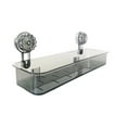 thumbnail image 3 of Acrylic Shower Storage Shelf Gray, No Drill Suction Cup Bathroom Organizer, Clear Gray Wall Caddy with Drainage, Modern Minimalist Shower Shelf for Shampoo & Toiletries, 13.78×5.12 in, 1 Pack, 3 of 4