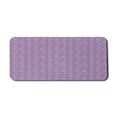 thumbnail image 1 of Floral Computer Mouse Pad, Pastel Purple Tones Zentangle Ornamental Flowers and Curlicue Lines, Rectangle Non-Slip Rubber Mousepad X-Large, 35" x 15" Gaming Size, Mauve Lilac and Violet, by Ambesonne, 1 of 2