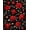 Red, Pattern 3, variant on ODIKA 4'x6' Machine Washable Non-Slip Area Rug, Gothic Victorian Hall Intricate Floral Design High Traffic Rug, Black, 155980